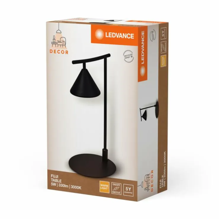 Luminaires Ledvance Éclairage Led|DECOR Applique murale / Plafonnier LED Noir, 1 lumière