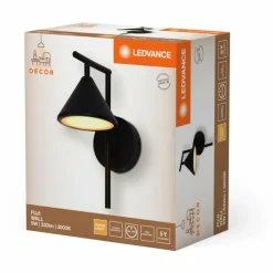 Luminaires Ledvance Éclairage Led|DECOR Applique murale / Plafonnier LED Noir, 1 lumière