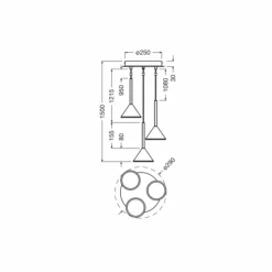 Luminaires Ledvance Éclairage Led|DECOR Applique murale / Plafonnier LED Noir, 3 lumières