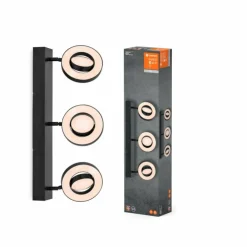 Luminaires Ledvance Éclairage Led|Decor Plafonnier LED Noir, 3 lumières