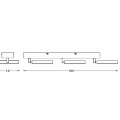 Luminaires Ledvance Éclairage Led|Decor Plafonnier LED Noir, 3 lumières