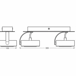 Luminaires Ledvance Éclairage Led|Decor Plafonnier LED Noir, 2 lumières