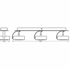 Luminaires Ledvance Éclairage Led|Decor Plafonnier LED Noir, 3 lumières