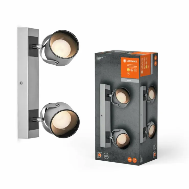 Luminaires Ledvance Éclairage Led|Decor Plafonnier LED Argenté, 2 lumières