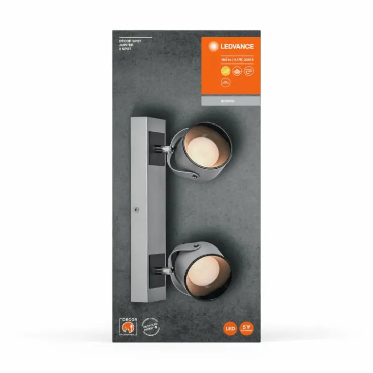 Luminaires Ledvance Éclairage Led|Decor Plafonnier LED Argenté, 2 lumières