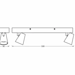 Luminaires Ledvance Éclairage Led|Decor Plafonnier LED Blanc, 2 lumières