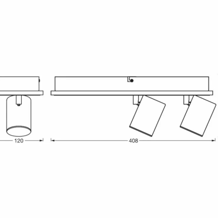 Luminaires Ledvance Éclairage Led|Decor Plafonnier LED Blanc, 2 lumières