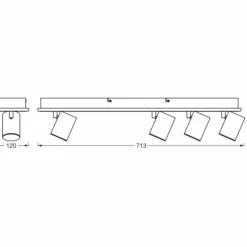 Luminaires Ledvance Éclairage Led|Decor Plafonnier LED Blanc, 4 lumières