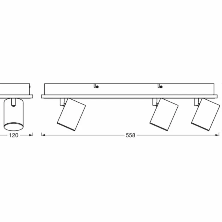 Luminaires Ledvance Éclairage Led|Decor Plafonnier LED Noir, 3 lumières