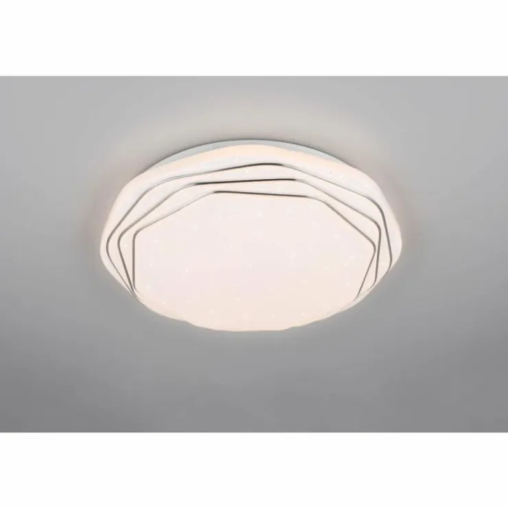 Luminaires Reality Éclairage Led|Dizzy Plafonnier LED Blanc, 1 lumière, Télécommandes