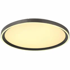 Luminaires Globo Lighting Éclairage Led|Dublin Plafonnier LED Gris, 1 lumière, Télécommandes