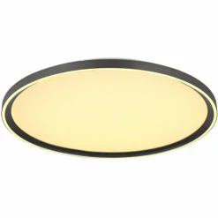 Luminaires Globo Lighting Éclairage Led|Dublin Plafonnier LED Gris, 1 lumière, Télécommandes