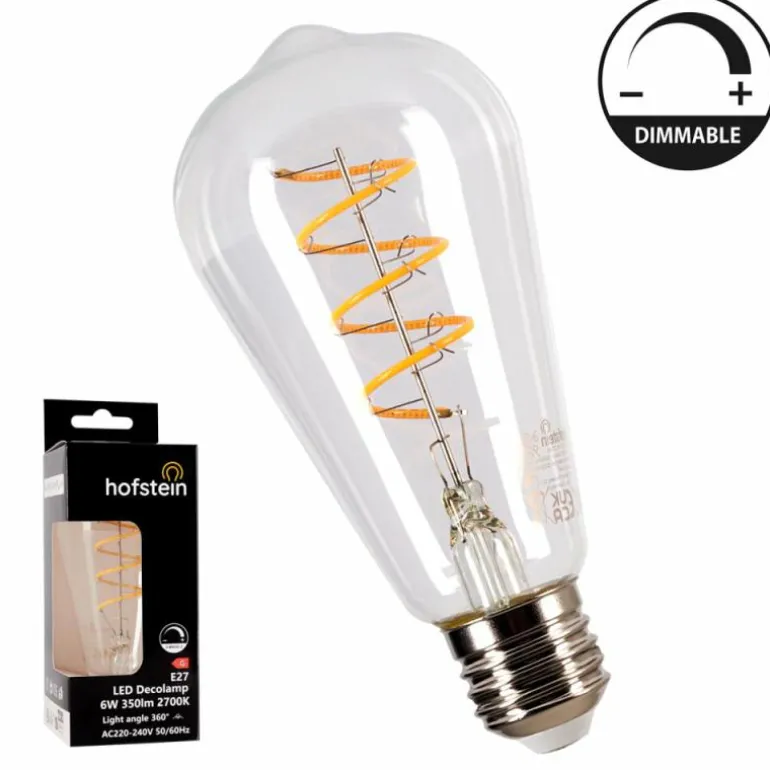 E27 LED 6 watt 2700 kelvin 350 lumen