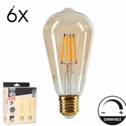 E27 LED 6 Watt blanc chaud dimmable 650 Lumen