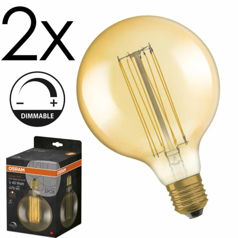 E27 LED 5.8 Watt blanc chaud dimmable 470 Lumen