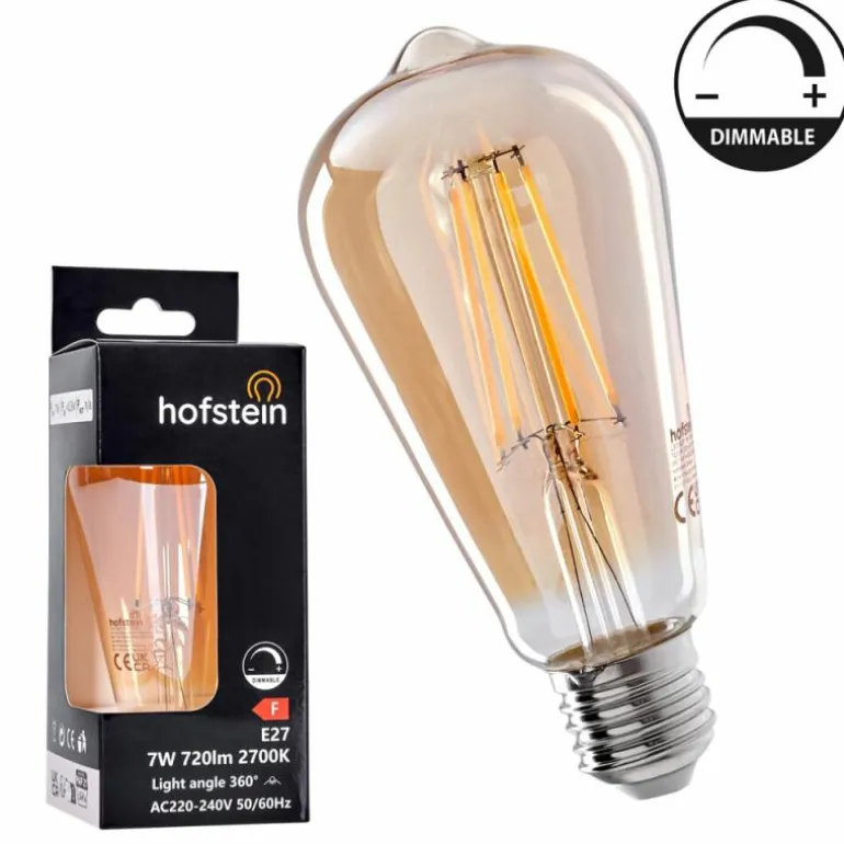 E27 LED 7 Watt blanc chaud dimmable 720 Lumen