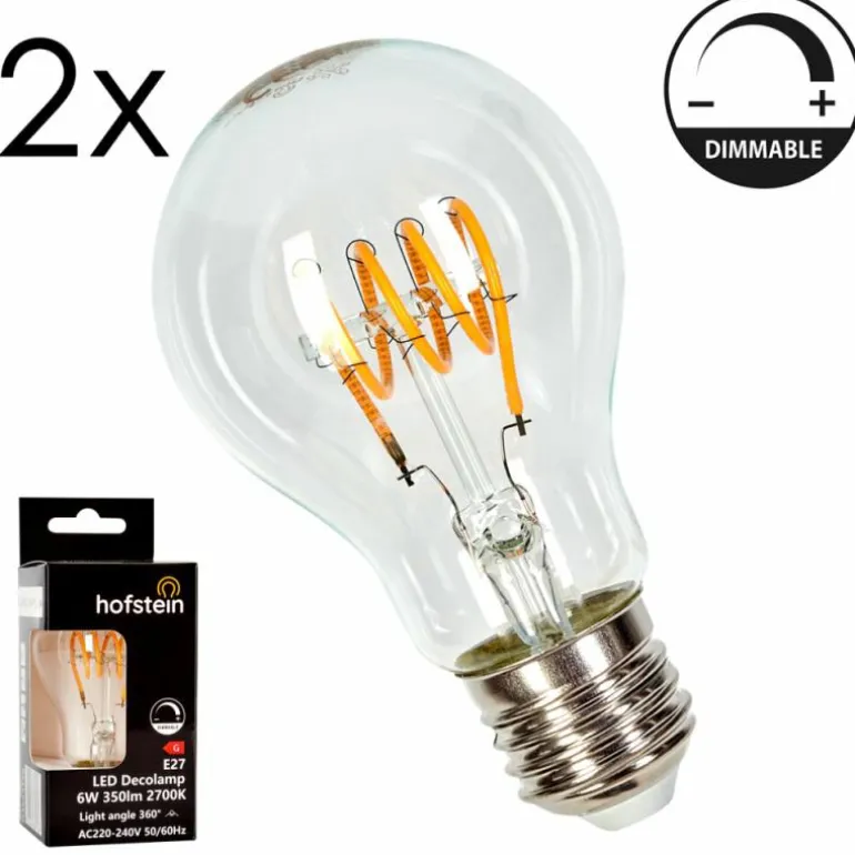 E27 LED 6 Watt blanc chaud dimmable 350 Lumen