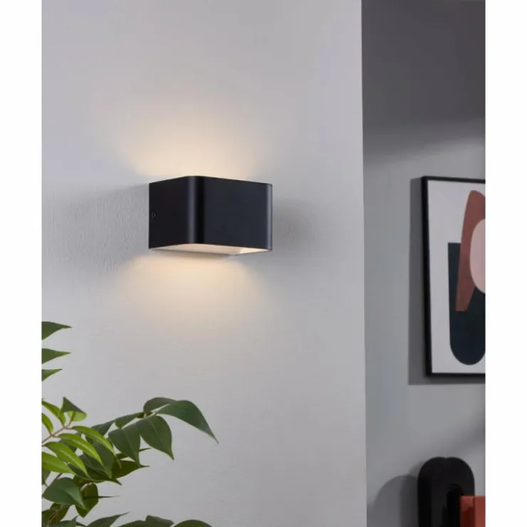 Luminaires Eglo Éclairage Led|Eglo Applique murale LED Noir, Blanc, 1 lumière