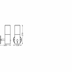 Endura Applique murale Luminaires Ledvance Gris, 1 lumière