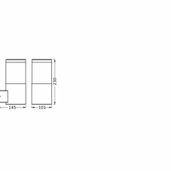 Endura Applique murale Luminaires Ledvance Acier brossé, 1 lumière