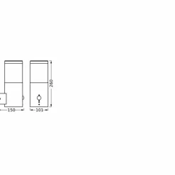Endura Applique murale Luminaires Ledvance Acier brossé, 1 lumière