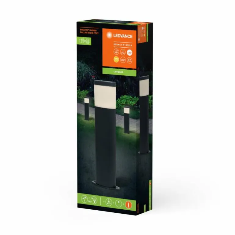 Endura Lampadaire d'extérieur Luminaires Ledvance LED Gris, 1 lumière