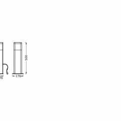 Endura Lampadaire d'extérieur Luminaires Ledvance LED Gris, 1 lumière