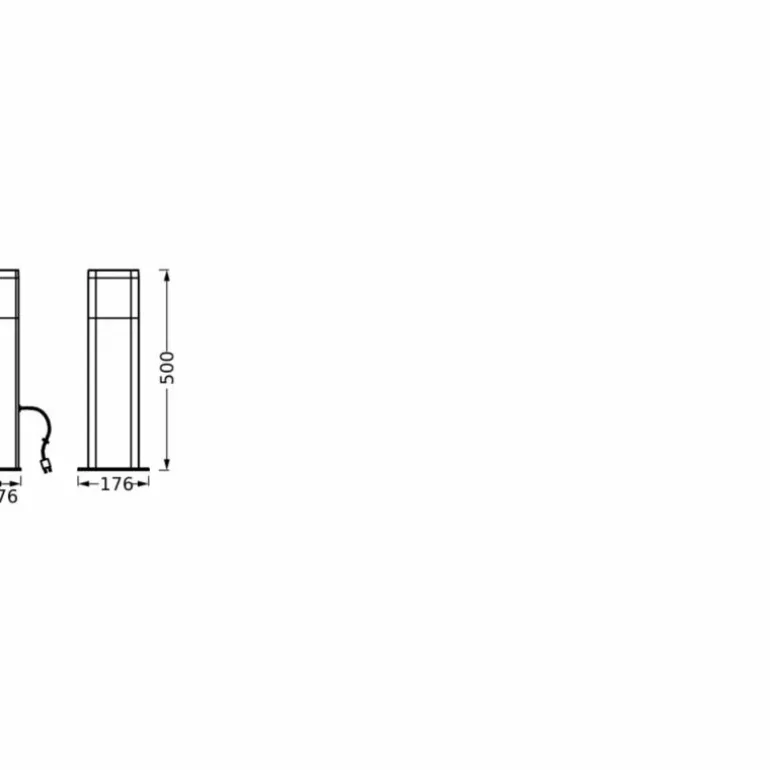 Endura Lampadaire d'extérieur Luminaires Ledvance LED Gris, 1 lumière
