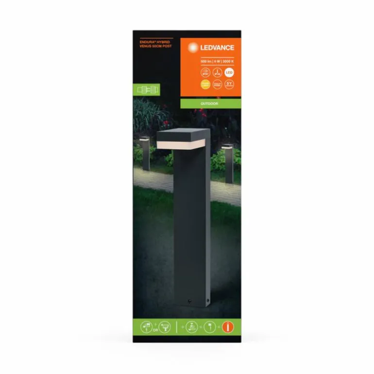 Endura Lampadaire d'extérieur Luminaires Ledvance LED Gris, 1 lumière