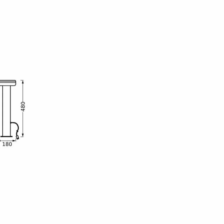 Endura Lampadaire d'extérieur Luminaires Ledvance LED Acier brossé, 1 lumière