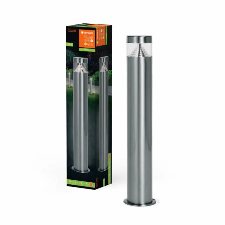 Endura Lampadaire d'extérieur Luminaires Ledvance LED Acier brossé, 1 lumière