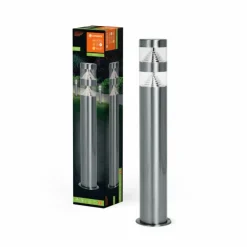 Endura Lampadaire d'extérieur Luminaires Ledvance LED Acier brossé, 1 lumière