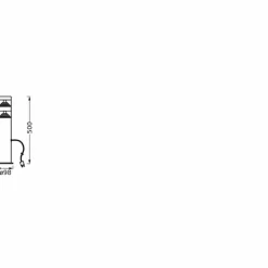 Endura Lampadaire d'extérieur Luminaires Ledvance LED Acier brossé, 1 lumière