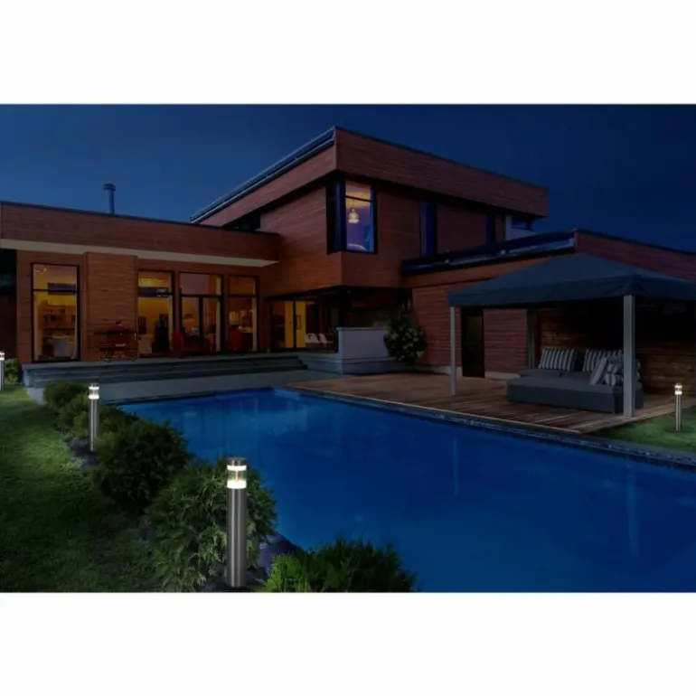 Endura Lampadaire d'extérieur Luminaires Ledvance LED Acier brossé, 1 lumière