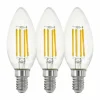 Ensemble de 3 lampes LED LM_LED_E14 clair Ø3,5cm L: 9,8 cm