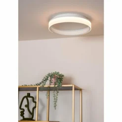 Luminaires Lucide Éclairage Led|ESTREJA Plafonnier LED Blanc, 1 lumière