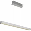 Luminaires Globo Lighting Suspensions|Ethan Suspension LED Aluminium brossé, Blanc, 1 lumière