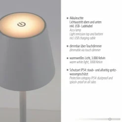 EURIA Lampadaire Luminaires Leuchten Direkt LED Blanc, 1 lumière