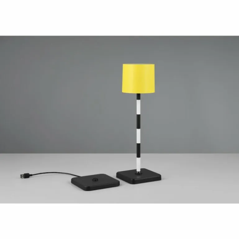 Fernandez Lampe à poser Luminaires Reality LED Jaune, 1 lumière