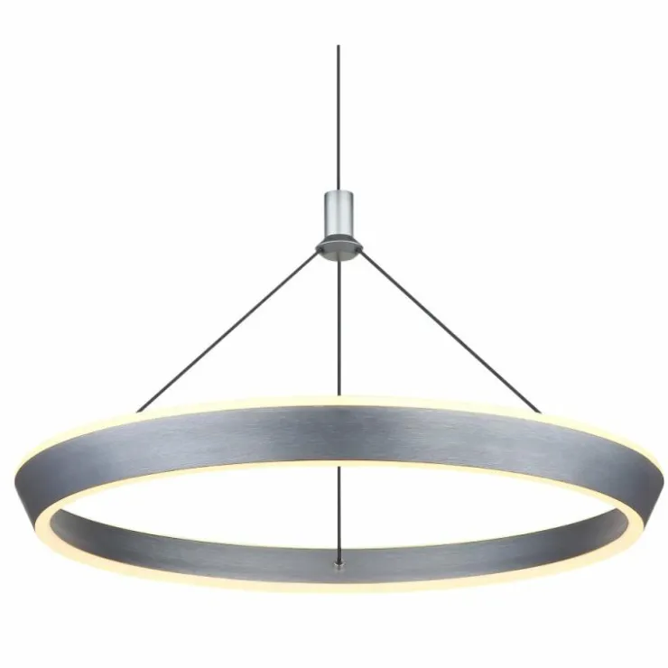 Luminaires Globo Lighting Éclairage Led|FERRA Suspension LED Gris, 1 lumière