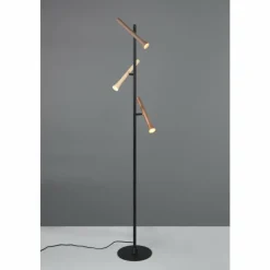 Luminaires Trio Éclairage Led|Fiato Lampadaire LED Noir, 3 lumières