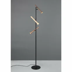 Luminaires Trio Éclairage Led|Fiato Lampadaire LED Noir, 3 lumières