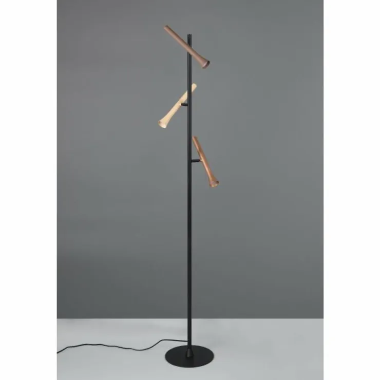 Luminaires Trio Éclairage Led|Fiato Lampadaire LED Noir, 3 lumières