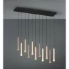 Luminaires Trio Suspensions|Fiato Suspension LED Noir, 11 lumières