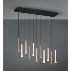 Luminaires Trio Suspensions|Fiato Suspension LED Noir, 11 lumières