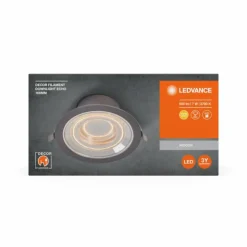 Luminaires Ledvance Downlights|Filament Downlight LED Aluminium, 1 lumière