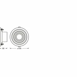 Luminaires Ledvance Downlights|Filament Downlight LED Aluminium, 1 lumière