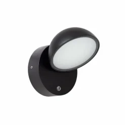 FINN Lampe murale d´extérieur Luminaires Lucide LED Noir, 1 lumière, Détecteur de mouvement