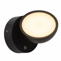 FINN Lampe murale d´extérieur Luminaires Lucide LED Noir, 1 lumière, Détecteur de mouvement