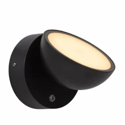 FINN Lampe murale d´extérieur Luminaires Lucide LED Noir, 1 lumière, Détecteur de mouvement